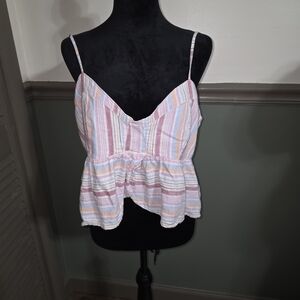 American Eagle Outfitters Pastel Striped Camisole